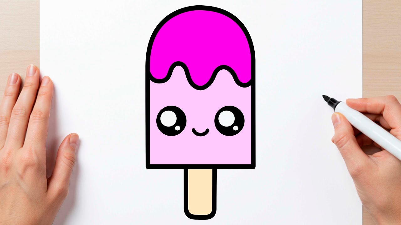 HOW TO DRAW A CUTE POPSICLE | POPSICLE KAWAII