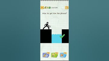 draw 2 save game level- 239 how to get him the phone ? mast game🎮 video #subscribe #viralvideo