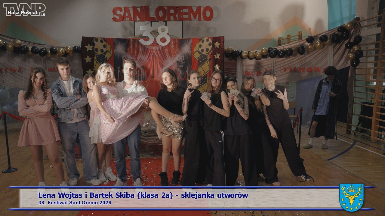 Lena Wojtas i Bartek Skiba (klasa 2a) - 38. Festiwal SanLOremo.