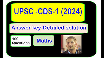CDS - 1 ,2024 ,Answer key and detailed solution,Set -B,All 100 Questions