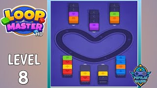 Loop Master: Color Jam Sort Level 8: Gameplay Solution