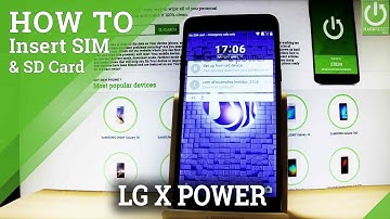 How to Insert SIM & SD in LG X Power - Set Up SIM and SD Card