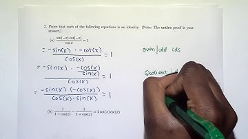 5.1 part 2 - Fundamental Trigonometric Identities