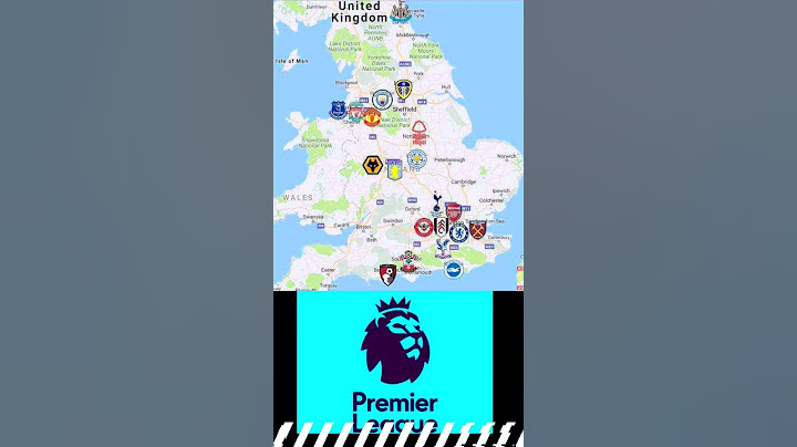 Inlah letak klub Liga Inggris di map#shorts