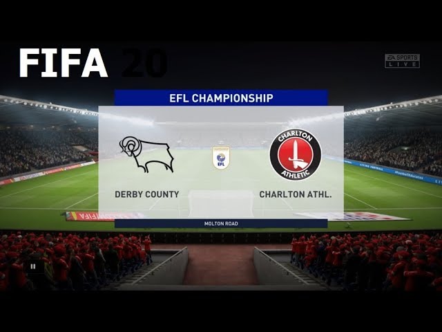 Fifa 20 Efl Championship Derby County Vs Charlton Athl Molton Road Youtube
