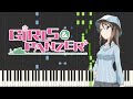 Girls Und Panzer Säkkijärven Polkka OST Piano