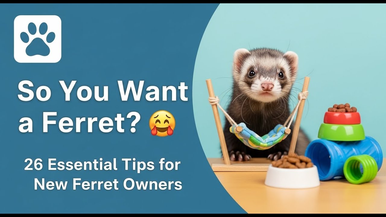 Ferret Tips So You Want a Ferret? πΎ 26 Essential Tips for New Ferret Owners - YouTube