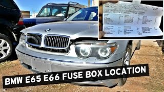 BMW E65 E66 FUSE BOX LOCATION AND DIAGRAM 745i 745Li 750i 750Li 760Li 730i 735i 730d 735d - YouTube | 2004 Bmw 745i Fuse Box Diagram | | YouTube