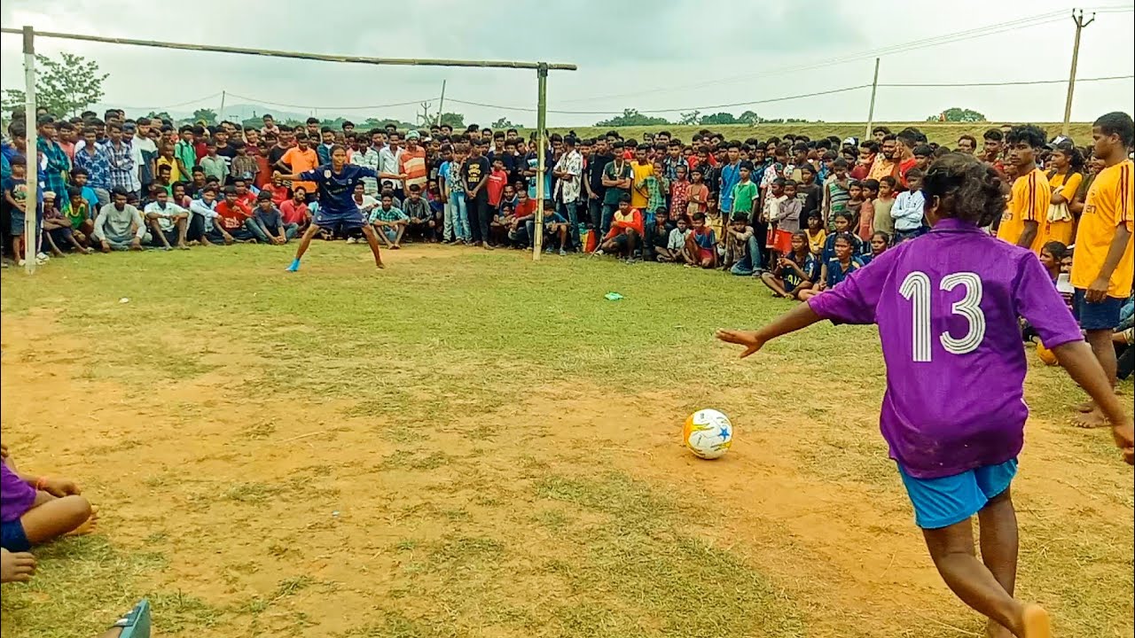 girls football tournament in village // football match // women
