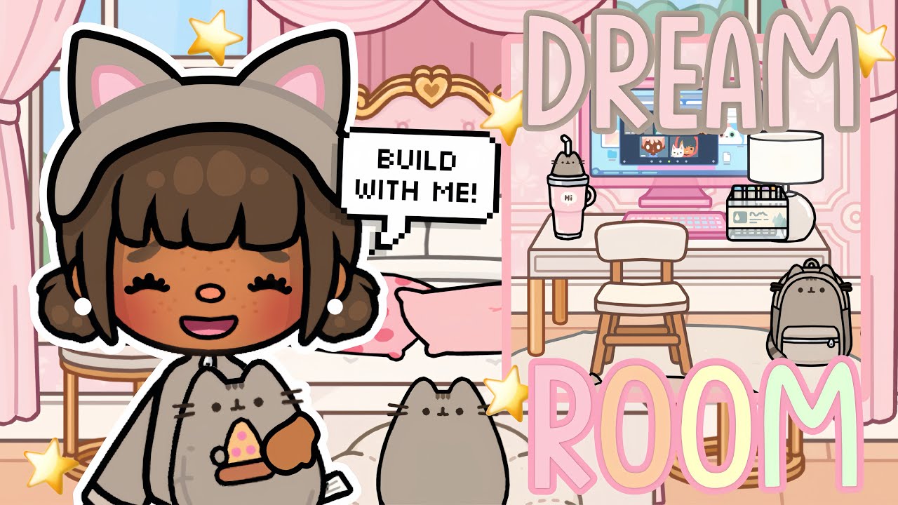 Создаём комнату мечты для моей дочери с обновлением «Пушин»! 🎀 | с голосом 📢 | Toca Life World