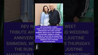 Rev Run Shares Sweet Collage Ahead Of His 32nd Anniversary With Wife Justine! #revrun #justine ....