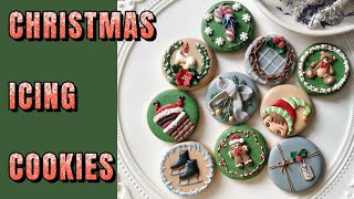 🎄10 CUTE CHRISTMAS COOKIES~Satisfying Christmas Cookie Decorating with Royal Icing~Gingerbread