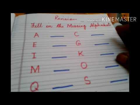 Revision of missing alphabets - YouTube