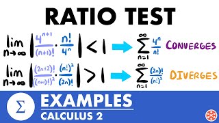 Ratio Test Examples | Calculus 2 - JK Math