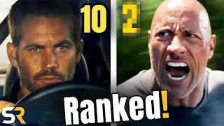 Fast & Furious Movies Ranked From Best To Worst