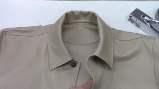 How to sew a jacket collar