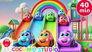 Color Slides | 40 Minutes Nursery Rhymes Compilation | Preschool Learning Colors for Toddlers