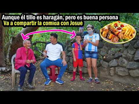Vean la felicidad de Josué al saber que el tío le compartirá comida - Ediciones Mendoza