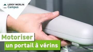 Comment motoriser un portail à vérins ? Leroy Merlin