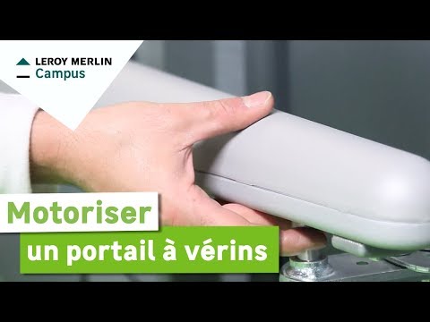 Comment motoriser un portail à vérins ? Leroy Merlin