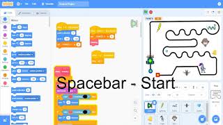 Scratch Coding - Robot Line Tracking Simulation