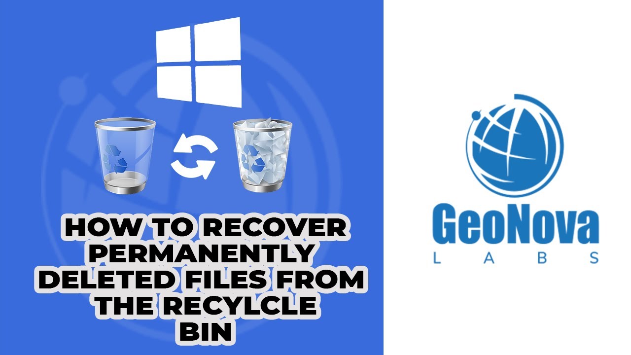 How to recover permanently deleted files from the recycle bin - YouTube