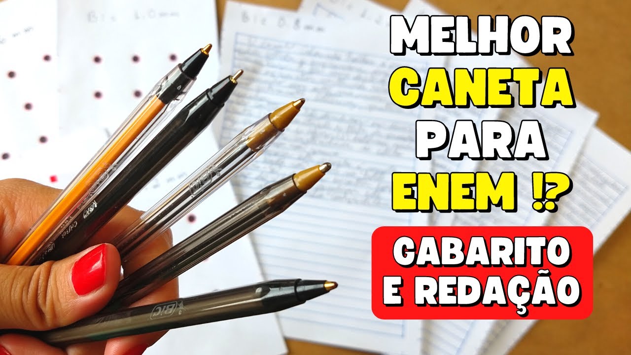 Qual a MELHOR CANETA para usar no ENEM? - YouTube
