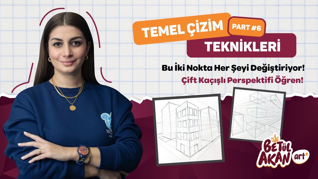 Базовые техники рисования — эти две точки меняют всё! Изучите перспективу с двумя точками!