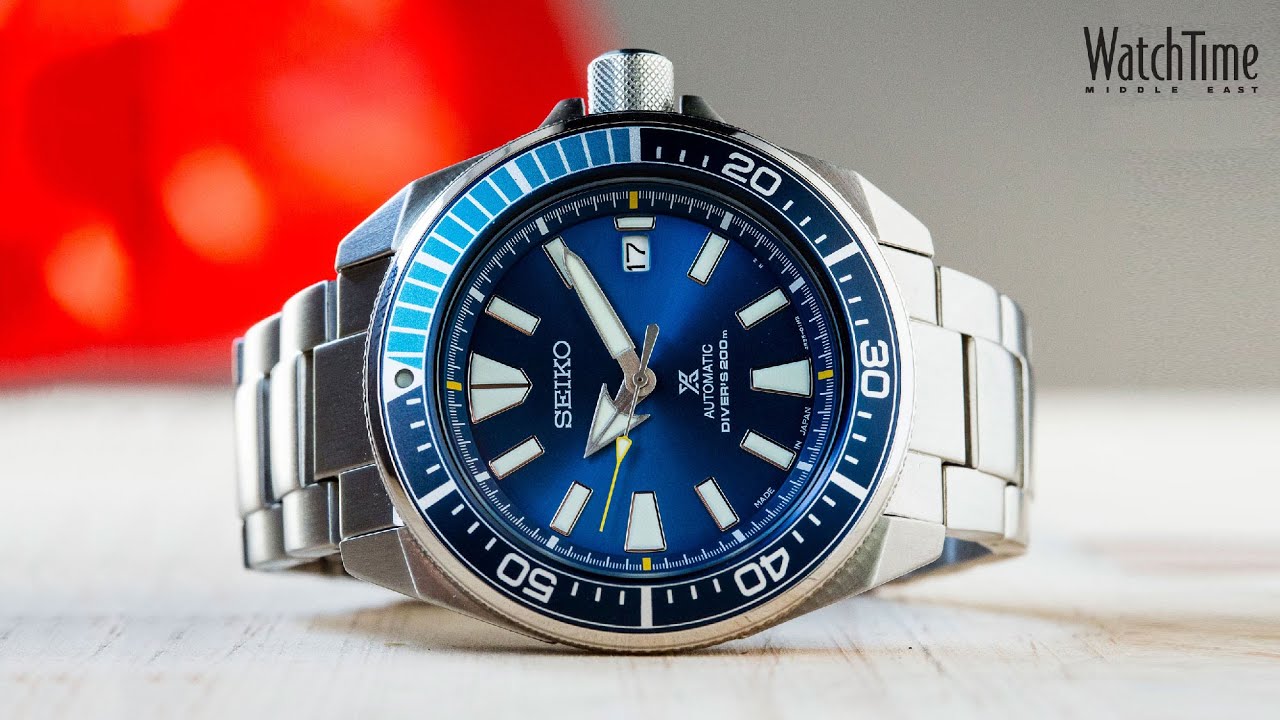 1-Minute Review: Seiko Samurai Blue Lagoon Limited Edition - YouTube