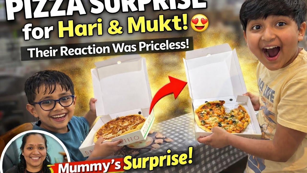 હરી અને મુક્તને સરપ્રાઈઝ દિવસ – પિઝા પાર્ટી, મિત્રો સાથે ફરવું અને ફેમિલી ડિનર 🍕
