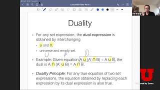 Details Lecture 09 - Part 1: Basic proofs on sets Guide