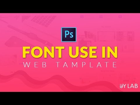 Which Font Use in Web Template Bangla Tutorial - UY LAB