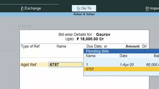 Adjustment Entry of Advance Payment in Tally Prime@COMPUTEREXCELSOLUTION