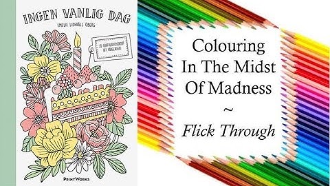 Ingen Vanlig Dag by Emelie Lidehall Oberg | Colouring Postcard Flick Through