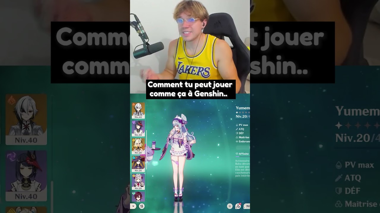 Comment tu fais ça sur Genshin Impact avec ton compte