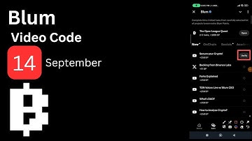 Secure your Crypto | Blum Verify Code | Blum Video Code Today | Blum Keyword Today