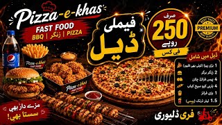 250 Rupees per Head Family Platter | Grand Opening of Pizza-e-Khas