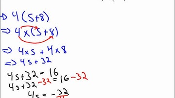 Solving Linear Equations in the form a(x+b)=c
