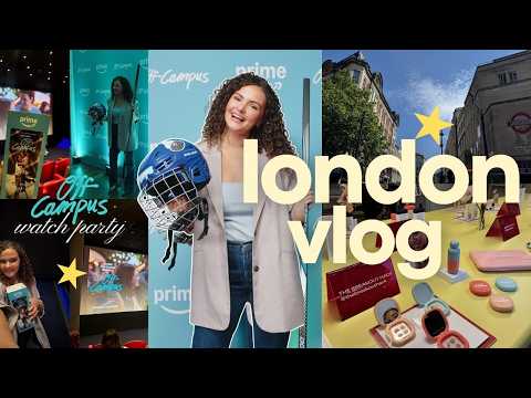 a very productive london vlog 🍿💫🏒 | busy week in my life, events, off campus watch party!