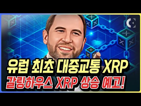유럽 최초 대중교통 XRP 갈링하우스 대폭등 예고! 비트코인