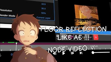 Tutorial 3d Floor Reflection Like After Effect On Node Video 😱