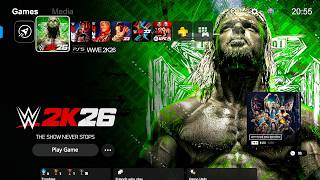 We 2K26 Start Up Screen Full Menu Walkthrough On Ps5