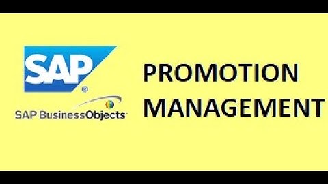 Promotion Management : SAP BO Admin Interview Questions Part 5