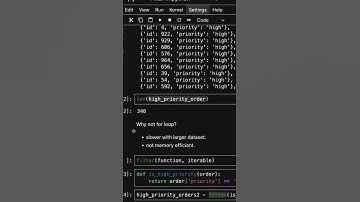 Why filters in python is memory efficient?      #codingtutorials #pythonfilterfunction