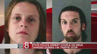 2 arrests made after police find 110 bags of heroin during Tolland traffic stop