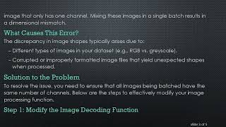 Resolving the Cannot batch tensors with different shapes Error in TensorFlow