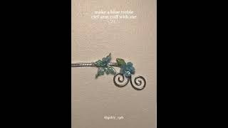 let's make a blue treble clef arm cuff with me ✨️ 🦋 💙#jewelry #mansi #short