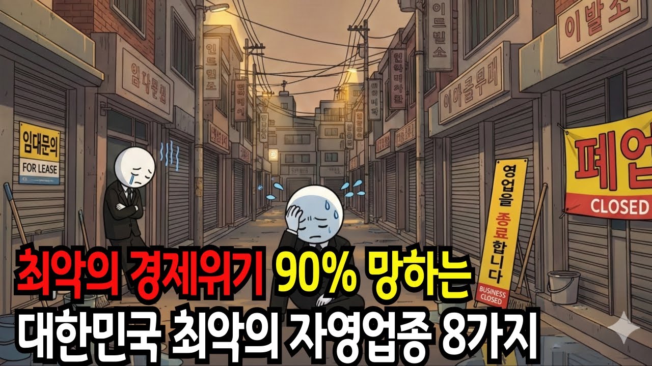 "제2의 IMF 터지나?"열심히 해도 망하는 자영업 붕괴 신호가 시작됐다