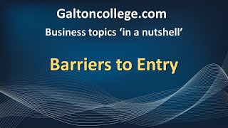 Barriers to Entry 1