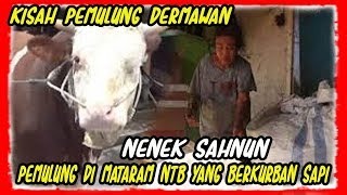 Kisah Inspiratif Nenek Sahnun, Pemulung di Mataram NTB yang Berkurban Sapi